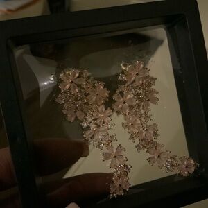 Elegant Floral Drop Earrings